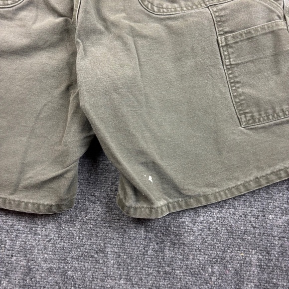 CARHARTT Men’s Washed Duck Work Shorts Green Utility Cargo shorts size: 38 - Picture 3 of 9
